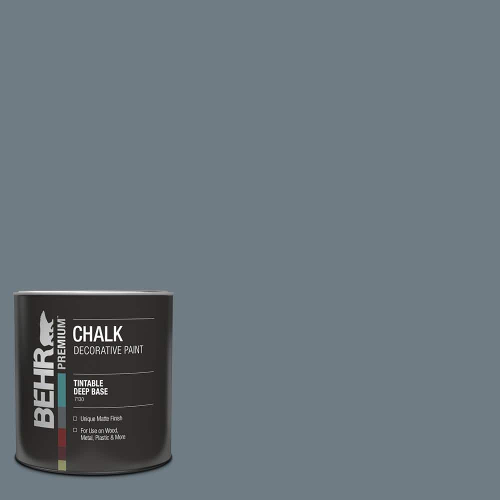 1 qt. #N490-5 Charcoal Blue Interior Chalk Finish Paint