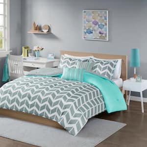 teal comforters full