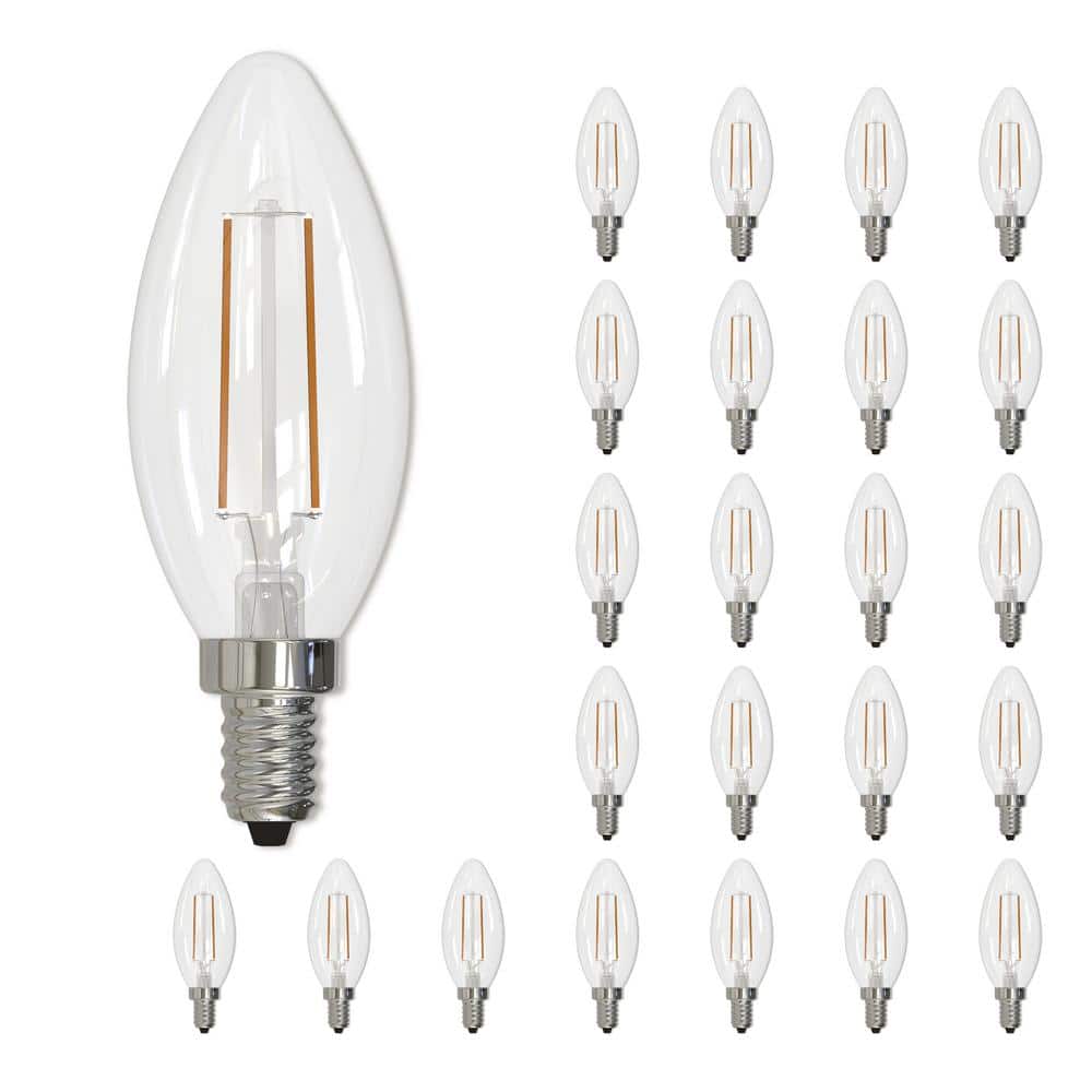 40 - Watt Equivalent Warm White Light B11 (E12) Candelabra Screw Base Dimma