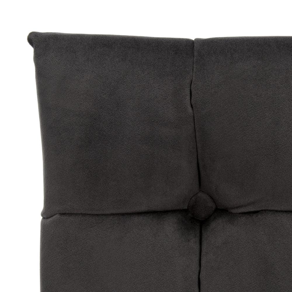 Shale Velvet Lawson Accent Chair with Black Wood Legs