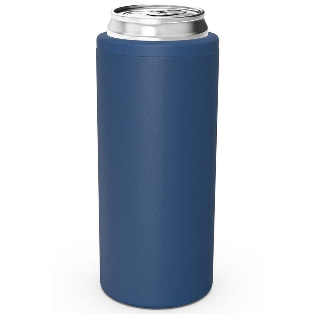 12 oz. Skinny Can Cooler for Slim Beer and Hard Seltzer, Doucle-Walled Stainless Steel Insulated Slim Cans, Navy price history on PriceWatchPro