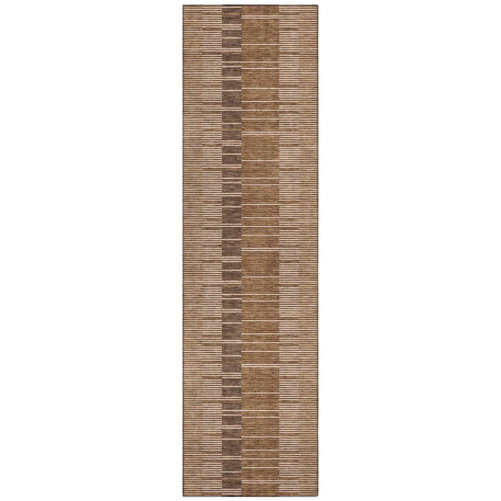 Chantille Machine Washable Indoor/Outdoor Abstract ACN2821 Paprika 2 ft. x 7 ft. Runner Rug price history on PriceWatchPro