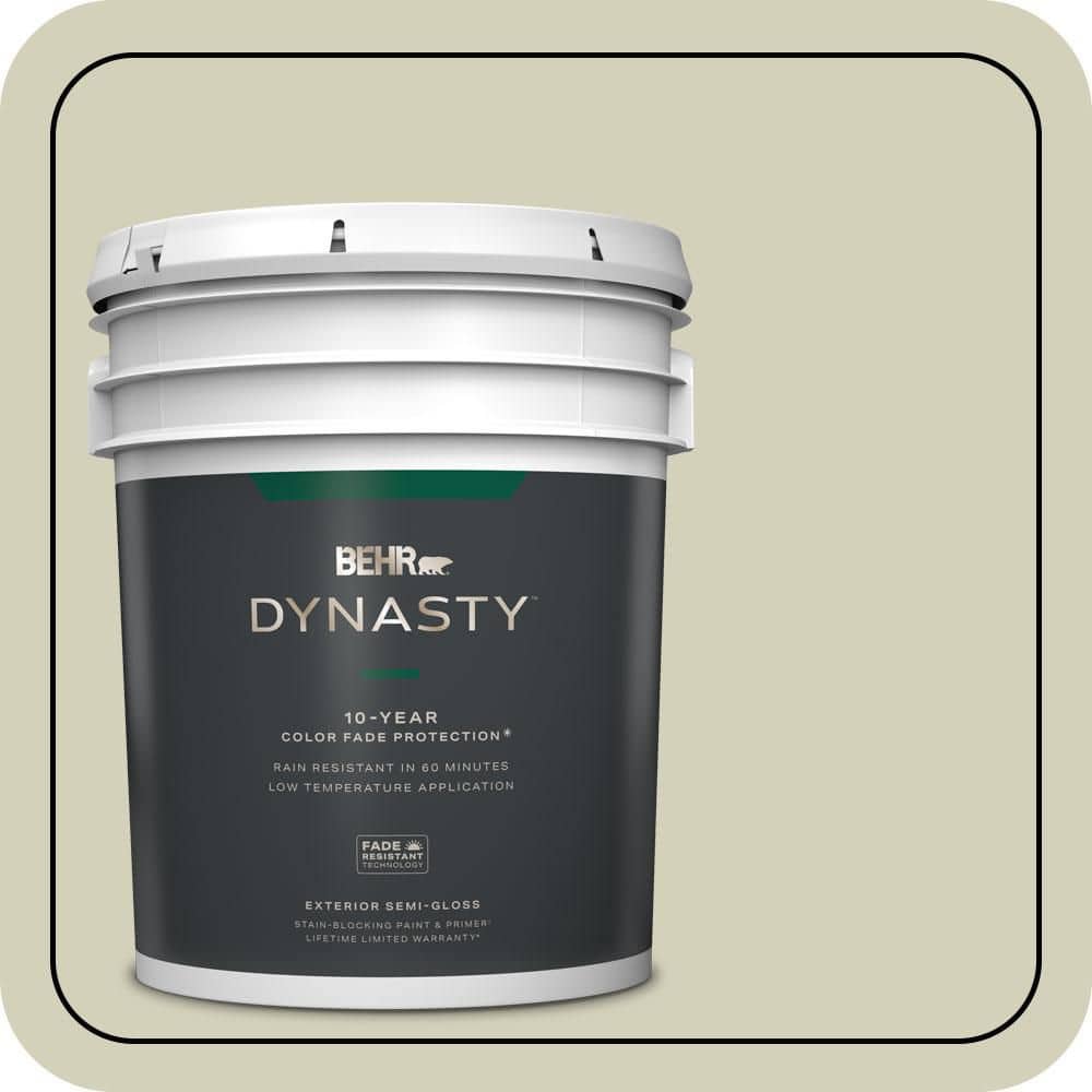 5 gal. #ECC-38-1 Pale Sagebrush Semi-Gloss Exterior Stain-Blocking Paint & Primer price history on PriceWatchPro