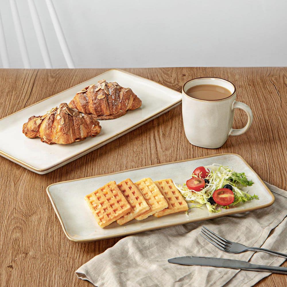 15.67/14.1/12.6 in. White Ceramic Serving Platter for Party, Turkey, Cheese, Microwave Dishwasher Safe (Set of 3) price history on PriceWatchPro