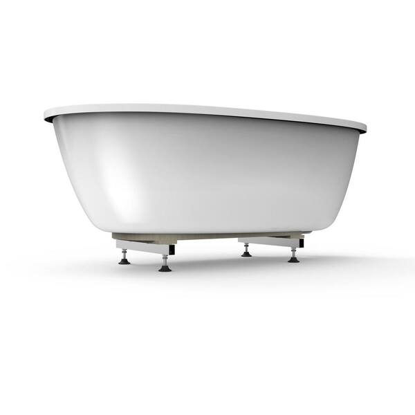 Johanna 59 in. x 30 in. Acrylic Flatbottom Freestanding Soaking Bathtub in White Johanna 59 in. x 30 in. Acrylic Flatbottom Freestanding Soaking Bathtub in White