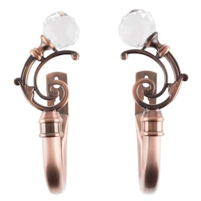 Crystal Ball Holdback Pair in Copper