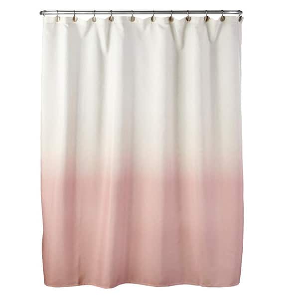 Unbranded Ombre 72 in. Blush Shower Curtain
