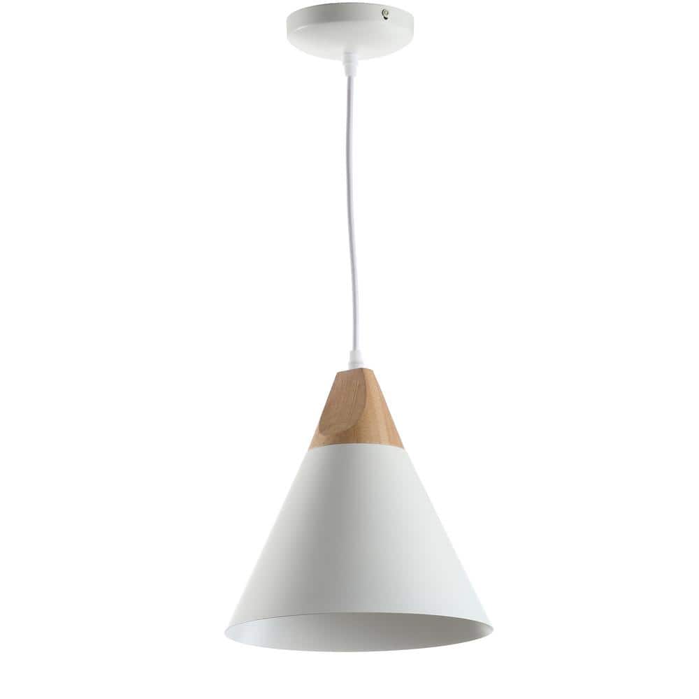 Cila 1-Light White/Light Brown Mini Island Hanging Pendant Lighting price history on PriceWatchPro