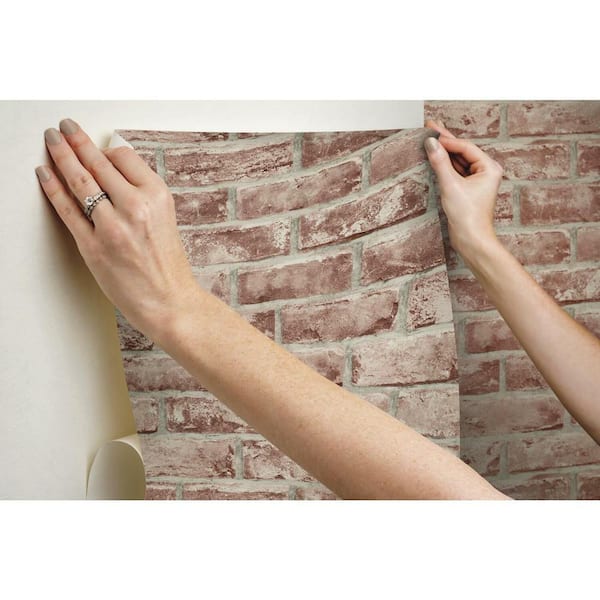 RoomMates Brick Peel and Stick Wallpaper (Covers 28.18 sq. ft.) RMK11940WP  - The Home Depot