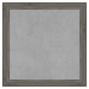 Regis Barnwood Grey Narrow 19 in. x 19 in Framed Magnetic Board