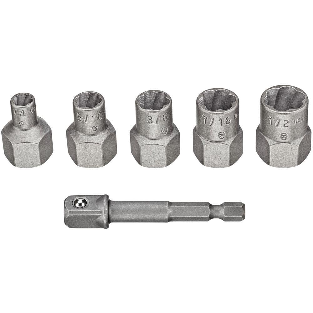 Set Of 5 Bolt Remover Dexter 2,5-6,5 50-85Mm