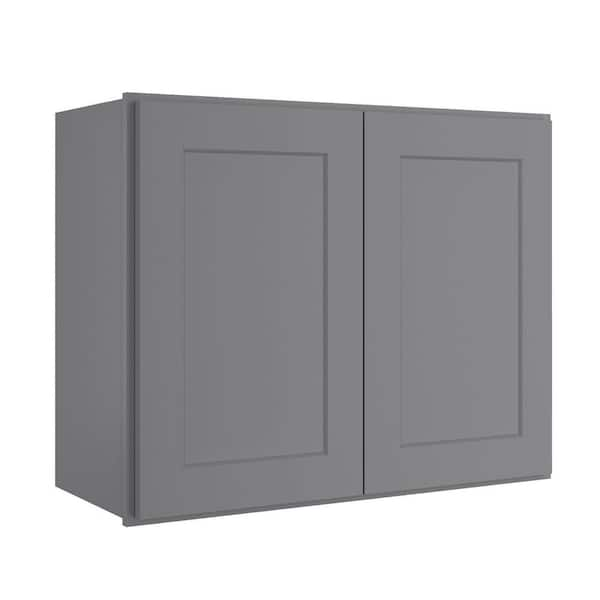 HOMEIBRO Ready To Assemble Shaker Wall Kitchen 2 Door Stock Storage ...