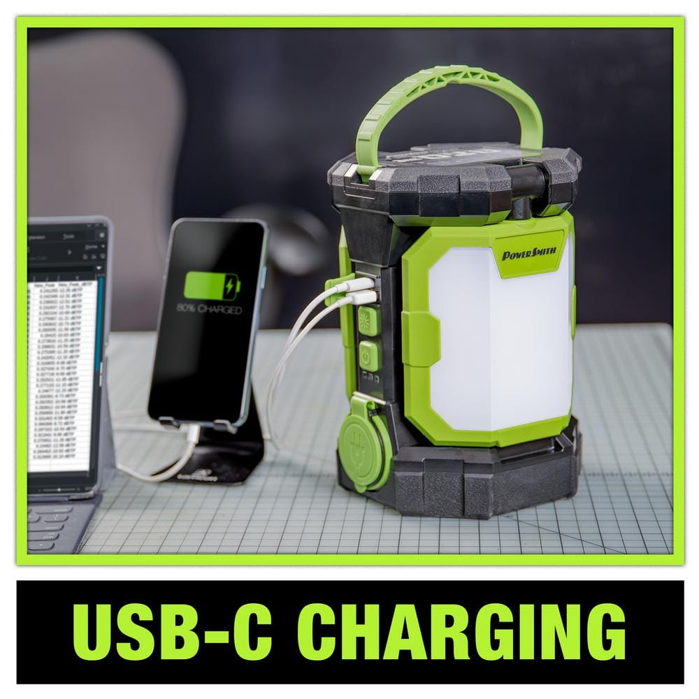 Voyager 5000 Lumen Green and Black LED Jobsite Lantern