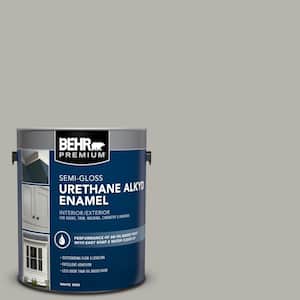 1 gal. #PPU24-11 Greige Urethane Alkyd Semi-Gloss Enamel Interior/Exterior Paint