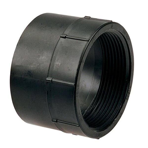 NIBCO 3 in. ABS DWV Hub x FIPT Adapter C5803HD3 - The Home Depot