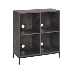 Jacobson Brown Ash Record Storage Cube Bookcase