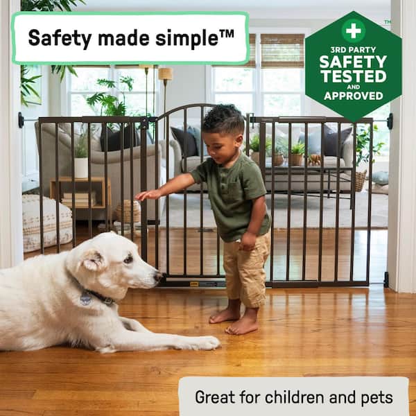 Thruway 72XW Series Extra Wide Pet and Baby Gate, Pressure or Hardware Mounted, 36 in. Tall