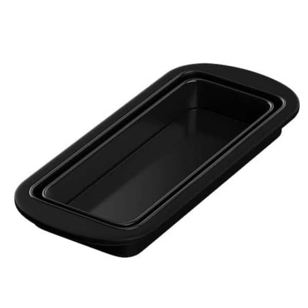 Collapsible Silicone Loaf Pan Metal Reinforced Edge Nonstick Baking Mold with Easy Release for Bread Meatloaf 1-Piece