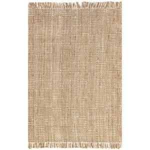 Suchin Natural 5 ft. x 8 ft. Solid Jute Area Rug
