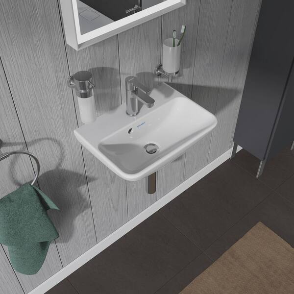 Duravit ME by Starck 17.75 in. Rectangular Bathroom Sink in White 