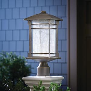 Oil Rubbed Bronze Outdoor Integrated LED Post Mount Light