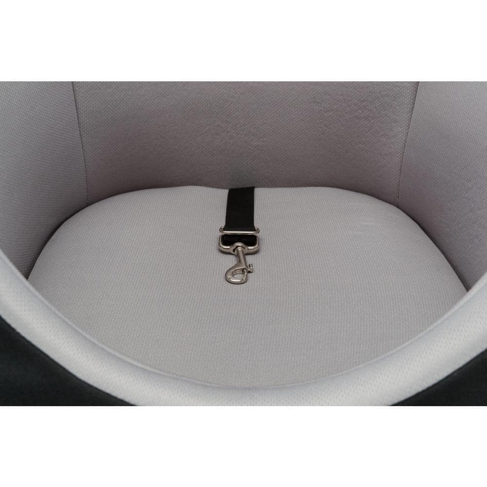 Small Black Soft-Sided Dog Car Booster Seat