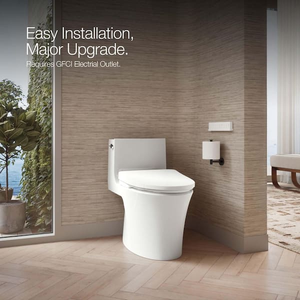 KOHLER Pure Wash E930 Elongated Bidet Toilet Seat with Remote Control