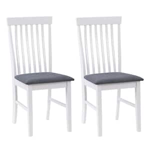 Michigan White and Grey Dining Chair (Set of 2)