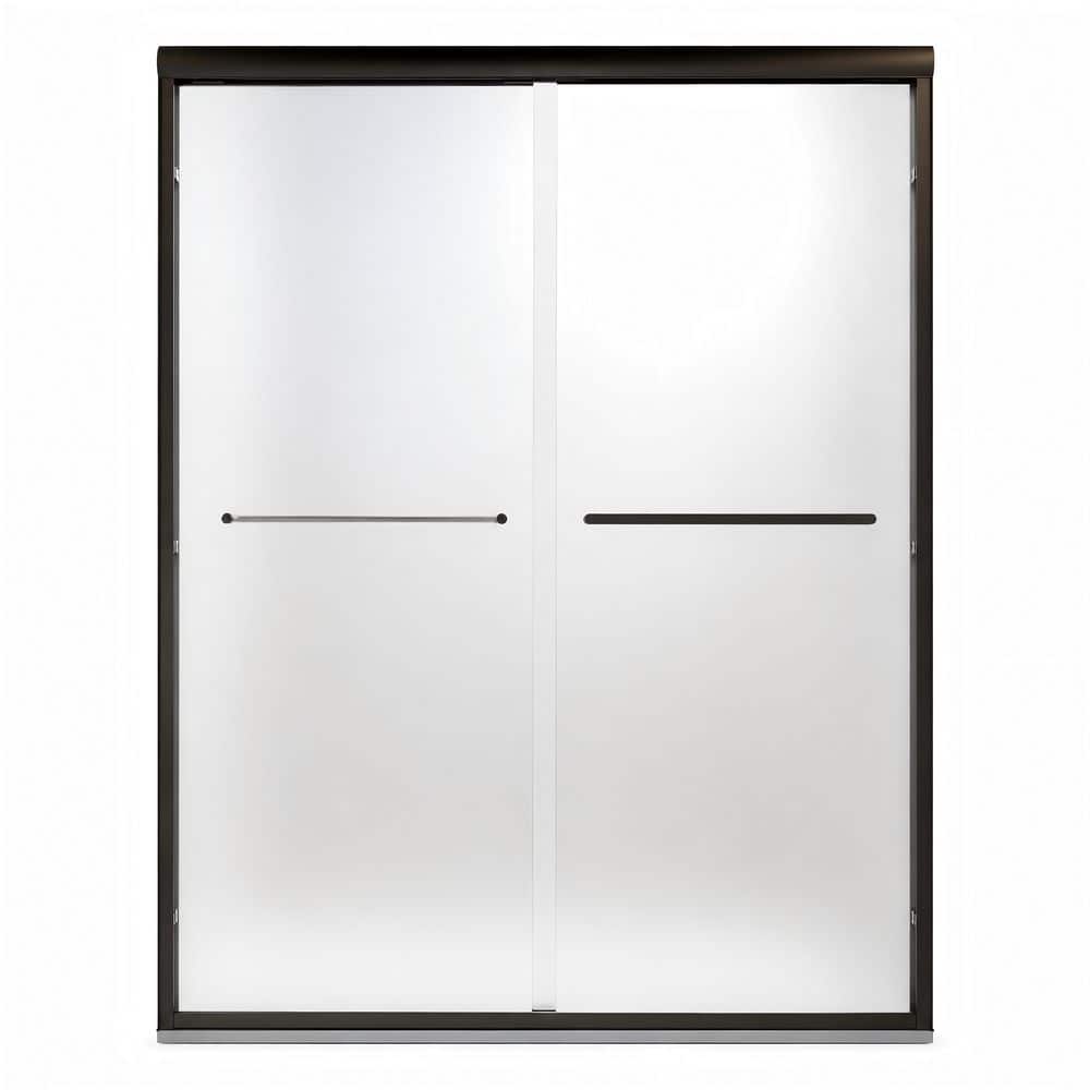 44 in. - 48 in. W x 72 in. H Sliding Framed Shower Door in Matte Black with Frosted Glass price history on PriceWatchPro