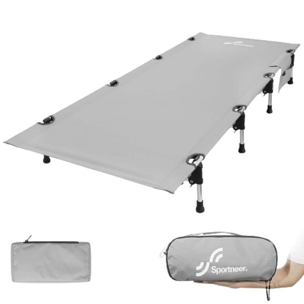 75 in. Portable Folding Camping Cot LightWeight Sleeping Camping Bed for Outdoor Travel