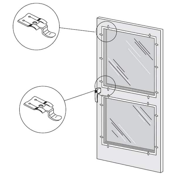 Prime-Line 3/8 in. x 2-1/16 in. Spring Steel Storm Window Snap