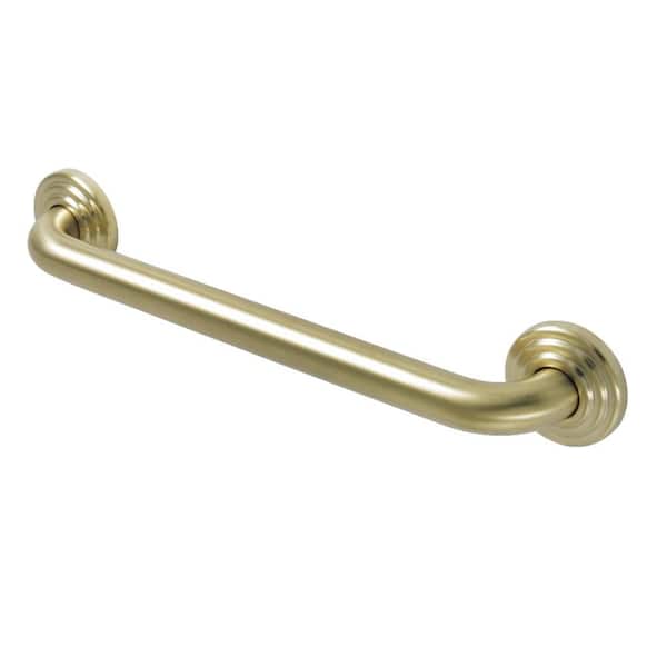Kingston Brass Restoration 16 in. x 1-1/4 in. Grab Bar in Brushed Brass