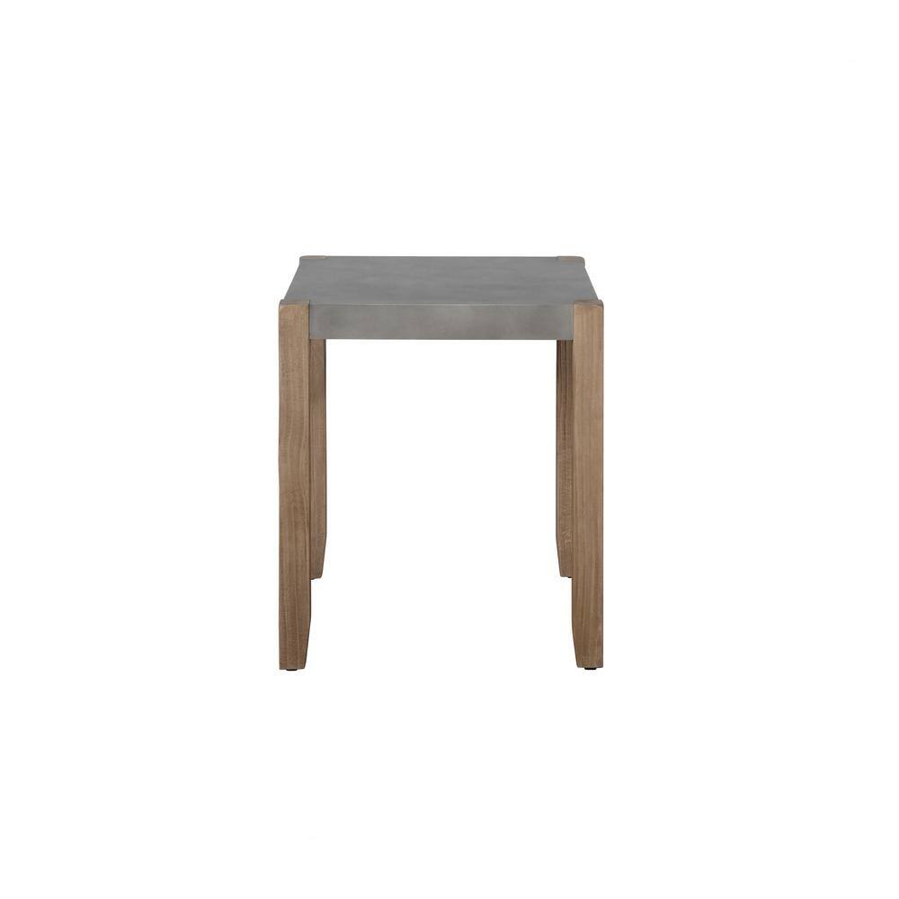 Newport 3-Piece Faux Concrete and Wood Coffee Table Set