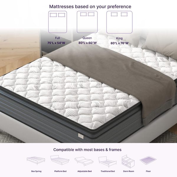 NapQueen Isabella Queen Medium Hybrid 14 in. Mattress NQIS14QQ