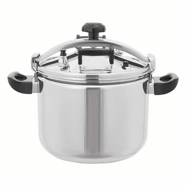 42.3 qt. Stainless Steel Pressure Cooker, Pressure Canner with Spring Valve Safeguard Devices Single Valves
