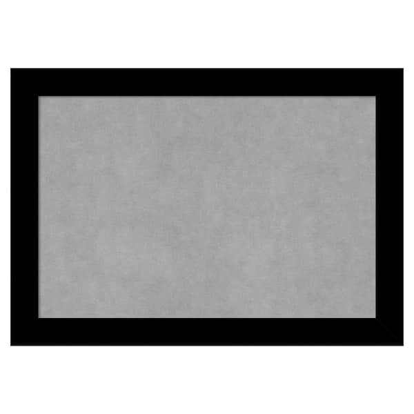 Amanti Art Basic Black Narrow 27 in. x 19 in. Framed Magnetic Board