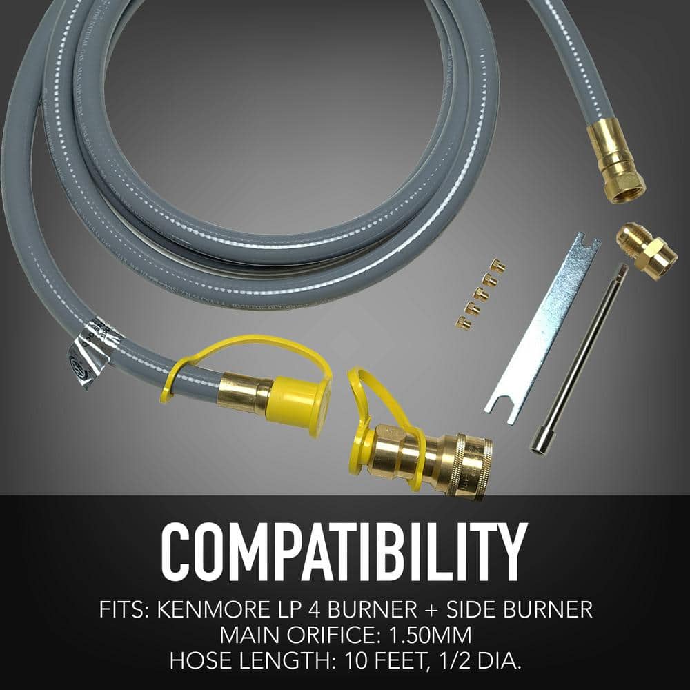 Universal Natural Gas Conversion Kit for 4-Burner Gas Grills