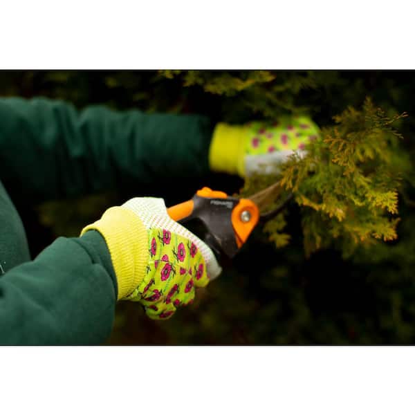 Women Work Gloves 3-Pairs Green/Pink/Blue per Women Soft Jersey Garden Gloves 