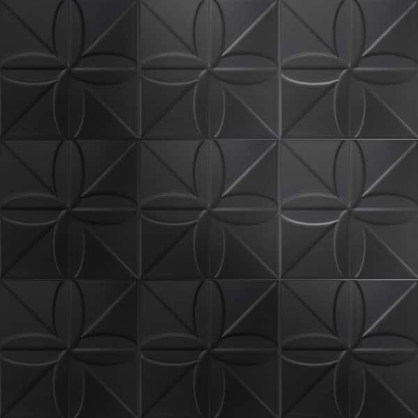 Triplex Fronteira Black 7-3/4 in. x 7-3/4 in. Ceramic Wall Tile (10.5 sq. ft./Case)