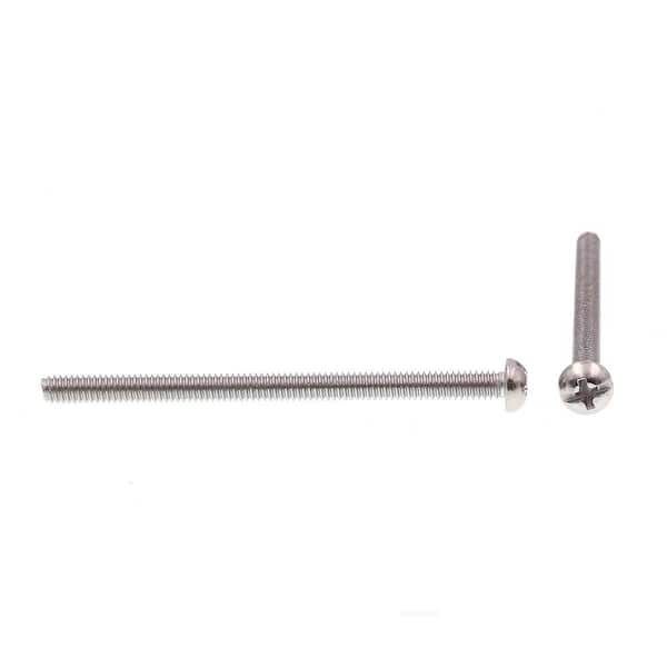 Prime-Line #8-32 x 2-1/2 in. Grade 18-8 Stainless Steel Phillips/Slotted  Combination Drive Round Head Machine Screws (20-Pack) 9003968 The Home  Depot