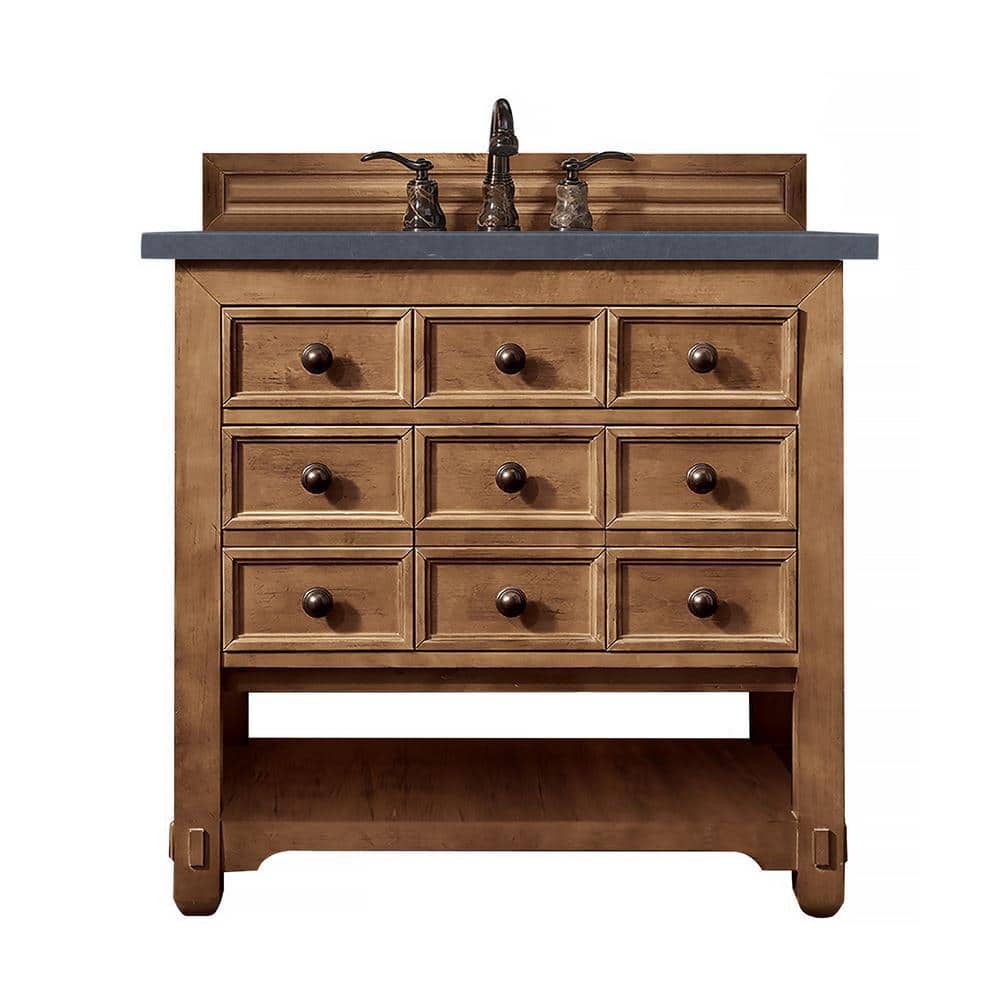 Malibu 36 in. W x 23.5 in.D x 35.3 in. H Single Bath Vanity in Honey Alder 
