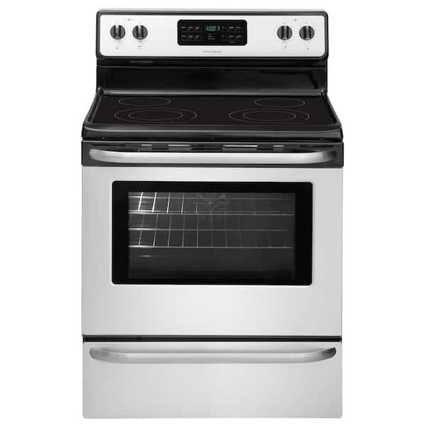 Frigidaire 5.4 cu. ft. Electric Range with Self-Cleaning QuickBake Convection Oven in Stainless Steel