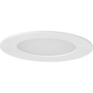 Everlume Collection 4 in. Satin White LED Low Profile Canless Recessed Downlight