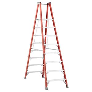 8 ft. Fiberglass Twin Platform Step Ladder with 300 lbs. Load Capacity Type 1A Duty Rating