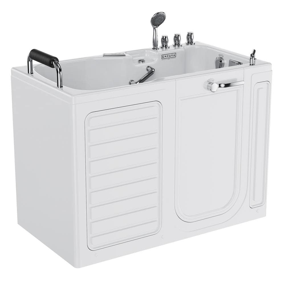Empava 2024 New Model 54 in. x 30 in. Right Drain Walk in Whirlpool ...