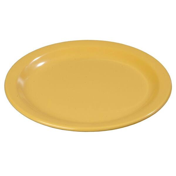 Carlisle 9 in. Diameter Melamine Dinner Plate in Honey Yellow (Case of 48)