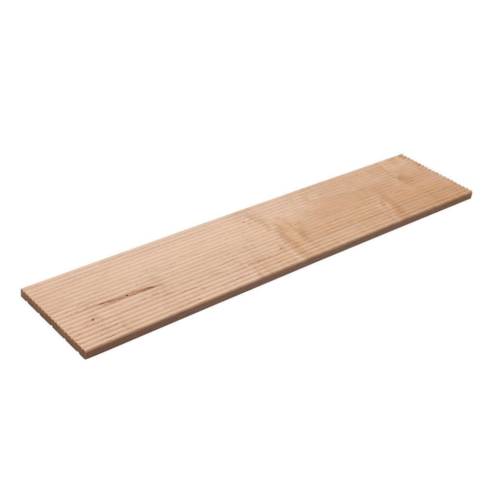 47.5" Unfinished Ambrosia Maple Reeded Panel Moulding
