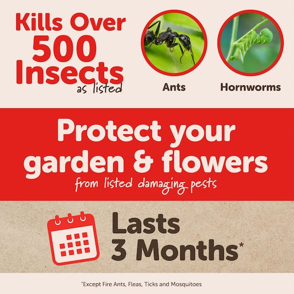 32 oz. 16,000 sq. ft. Outdoor Lawn and Garden Insect Killer Concentrate 3-Month Control