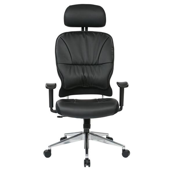 Office chair bonded leather black hot sale