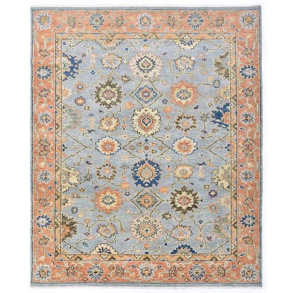Liza Contemporary Light Gray 9 ft. x 12 ft. Handmade Area Rug